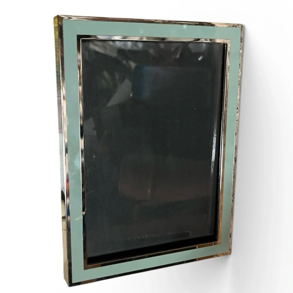 Restoration Hardware Silver Sage Greenwich 5x7 photo Frame Minimalist sleek gift